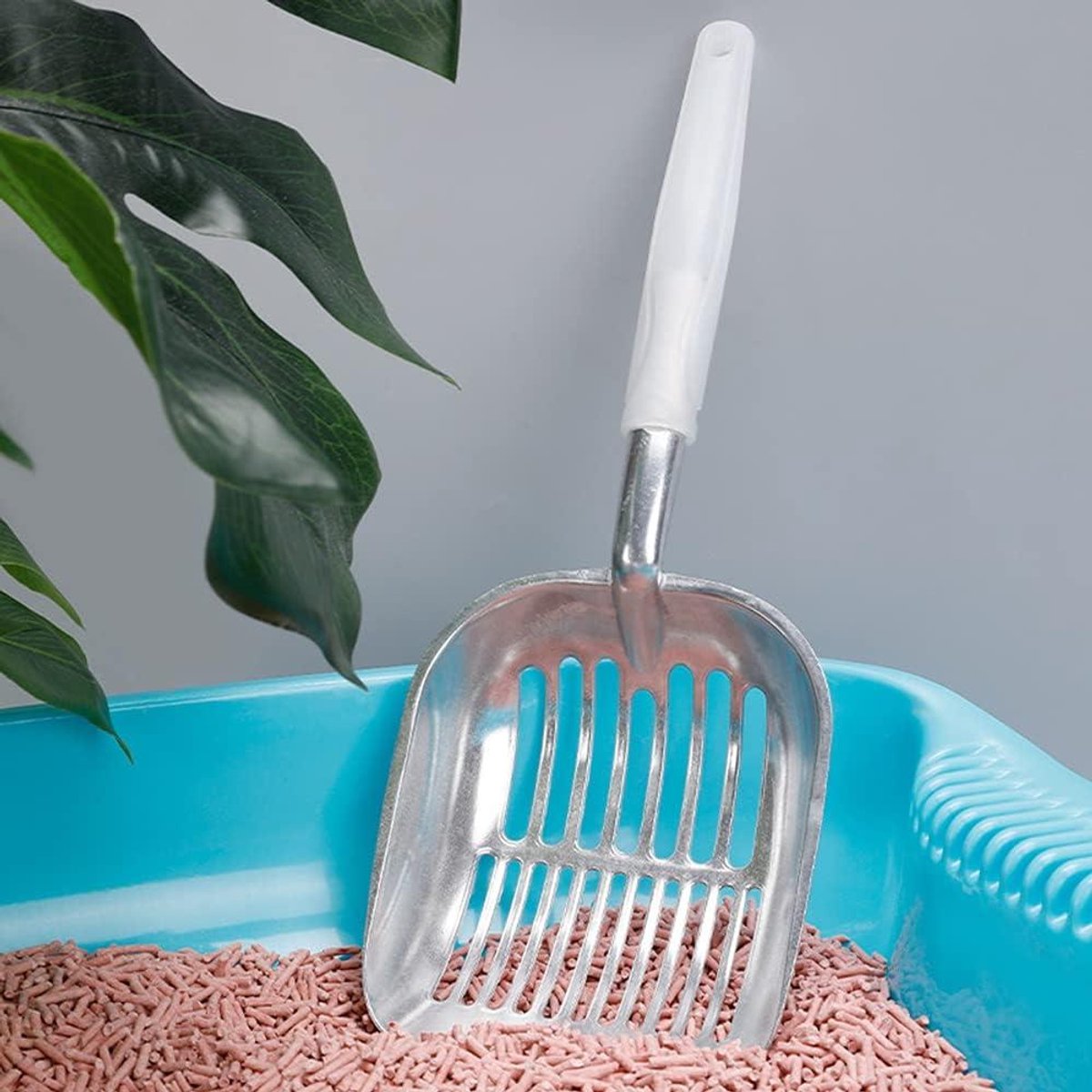 Poop scoop - High-quality aluminum cat litter scoop - Durable and easier to clean - For kittens - Image 2