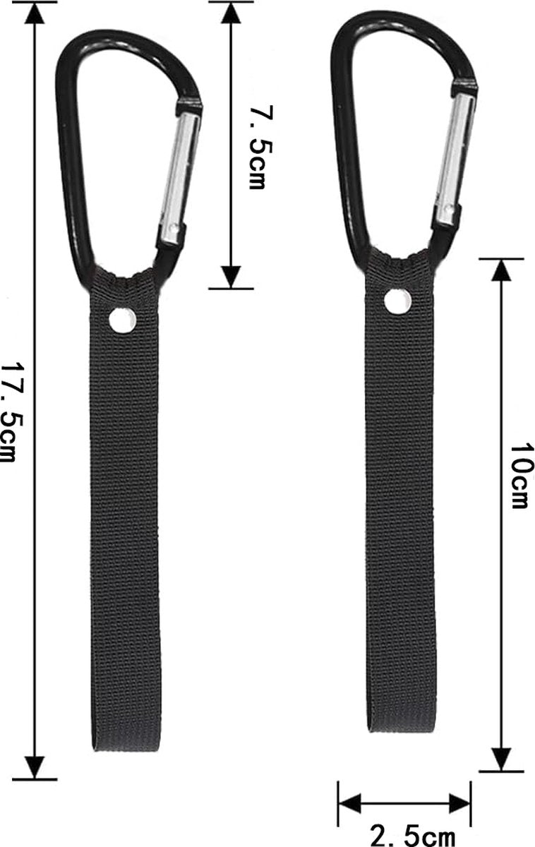Stroller Hook - 10 Pieces - Bicycle Hook - Stroller Bag Hook - With Carabiner - Extra Sturdy - Bag Hook - Shopping Hook - Universal Hook - Buggy Hook - Diaper Bag Hook - Suitable For Bicycles, Electric Bikes, Strollers - 5 Colors - Image 5
