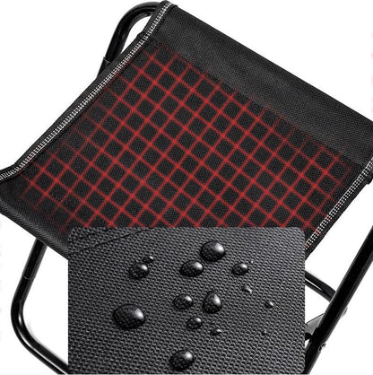 Camping Chair - Beach Chair - Fishing Chair - Folding Chair - Travel Stool - Mini Pocket Stool - Camping Chair - Garden Chair - Foldable Picnic Chair - Portable - Fits in Pocket - Up to 100kg - Foldable - Lightweight - Includes Carrying Bag - Black - Image 5