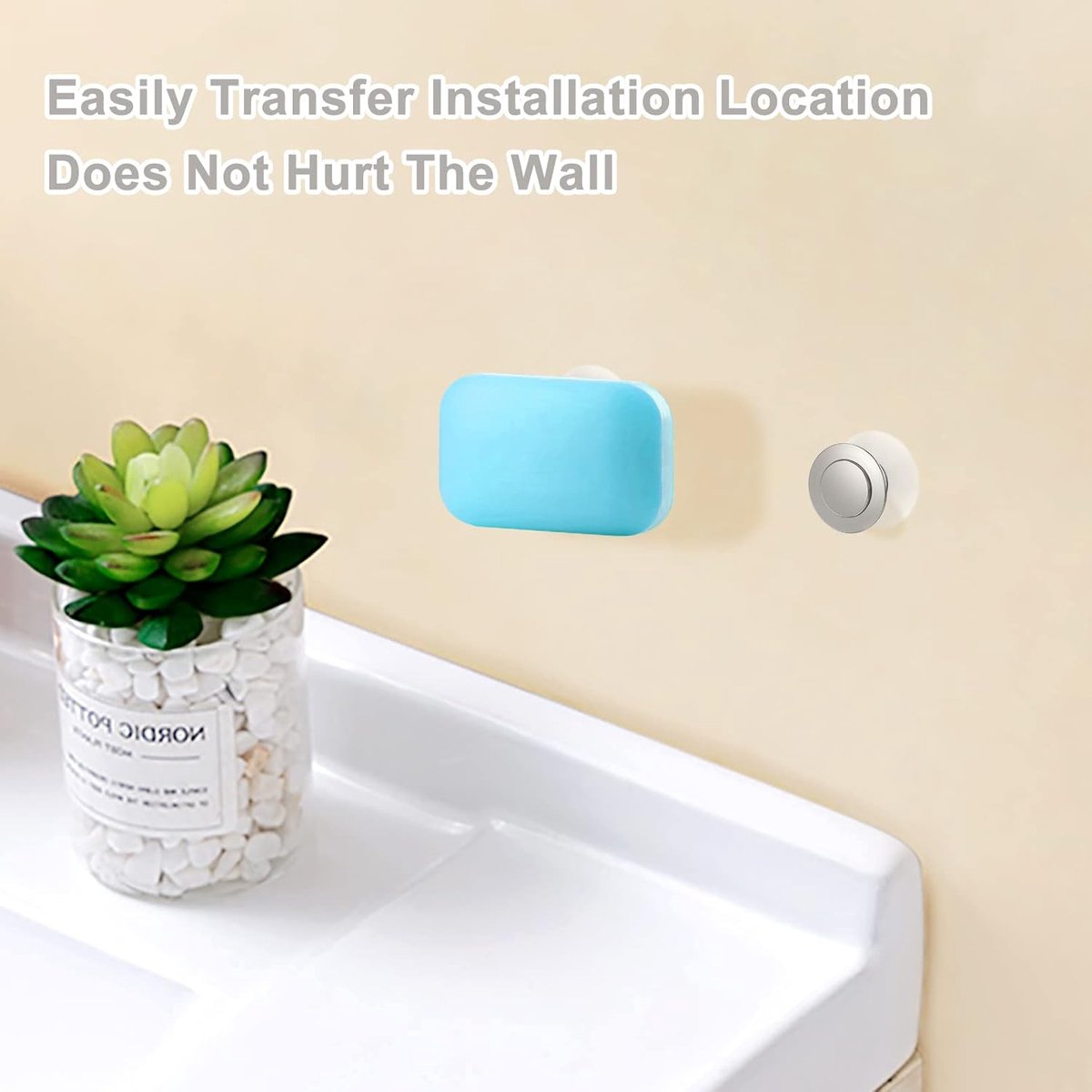 Soap Holder - With Suction Cups - Stainless Steel - Self-Adhesive Soap Dish - Soap Box - Soap Box - Small Wall Mount Soap Dish - Hanging Soap Holder - Multifunctional Storage Rack - Shower - Kitchen - Bathroom Accessories - No Drilling Required - Strong A - Image 4