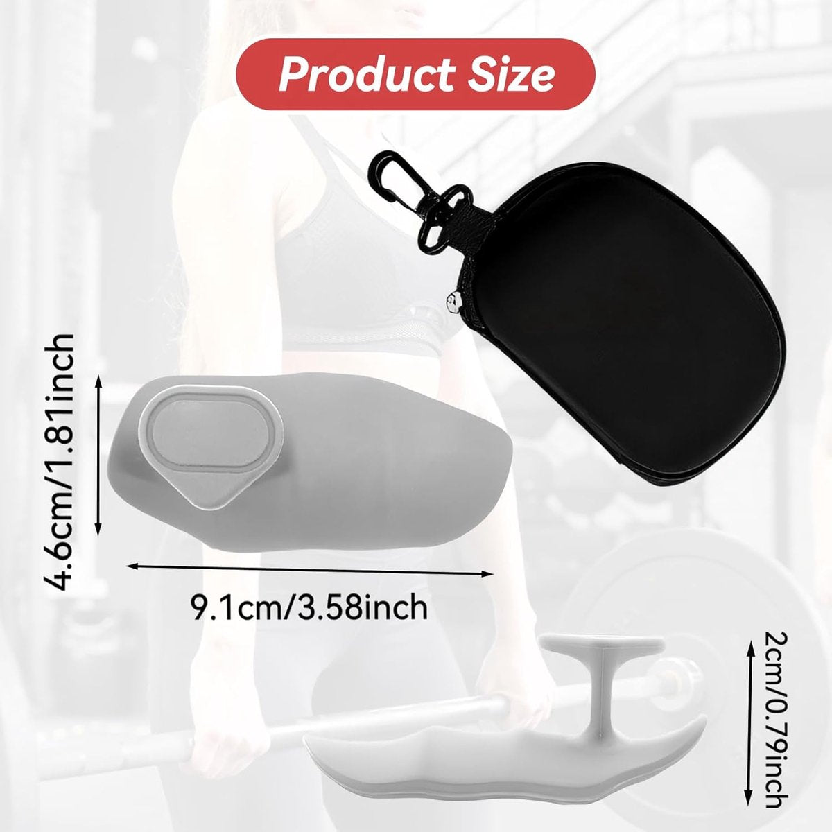 Fitness Strength Training Grips - Rubber Gym Weightlifting Non-Slip Exercise Grips - Breaking Limits Power Grips - Deadlift Straps - Lift Straps - Strength Training - Fingerless Weightlifting Grips - Anti-slip Palm Protectors - 2 Pieces - Black - Image 4