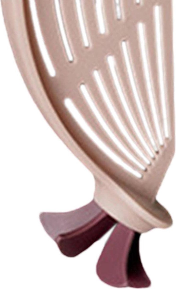 Rice Washer - Colander - Colander for Vegetables - Rice Washing Bowl - Kitchen Colander - Colander for Washing Rice - Vegetable Fruit Pasta Sieve Draining Rack - For Washing and Draining Rice, Fruit, Vegetables, Grains, Beans - Pink - Image 5
