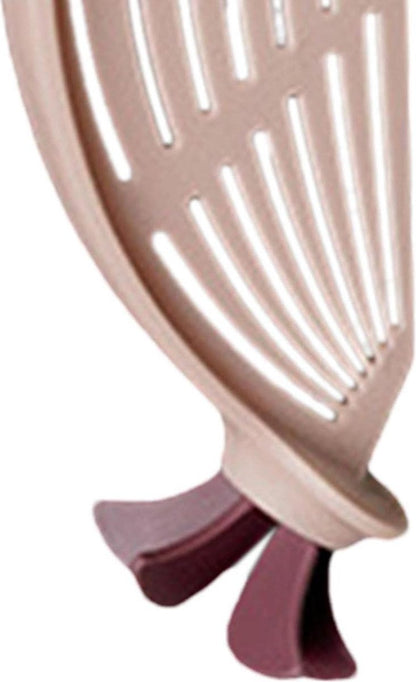 Rice Washer - Colander - Colander for Vegetables - Rice Washing Bowl - Kitchen Colander - Colander for Washing Rice - Vegetable Fruit Pasta Sieve Draining Rack - For Washing and Draining Rice, Fruit, Vegetables, Grains, Beans - Pink - Image 5