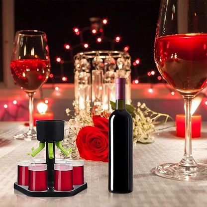 Shot Fountain - Shot Dispenser - Drink Dispenser - Shot Dispenser - Alcohol Dispenser - Shot Glasses - Drinks - Game - Party - For 6 Shot Glasses - For 6 People New Year New Year's Party Drinking Games - For Cocktail Party, Drinking Games - Image 2