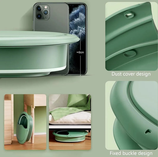 Foldable Foot Bath - Small Foot Bath - Foldable Foot Bath - Foot Bath - Foot Bath - Suitable For Foot Bath Salt And Foot Bath Products - Foot Baths With Massage Points - Relax Your Feet - Foot Baths For Better Blood Circulation - Plastic - Green - Image 2