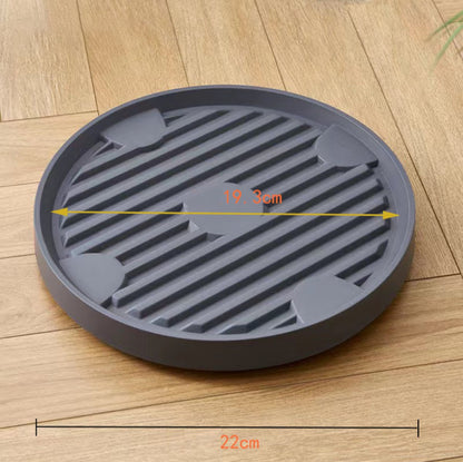 Round Flowerpot Mover - 19.3 Cm - Rolling Plant Pallet - Round Dark Grey Saucer With 4 Wheels - Plant Stand Planter Caddies - For Moving Potted Planters - For Garden, Patio, Courtyard, Terrace - Load Capacity 40 Kg - 1 Piece - Image 5