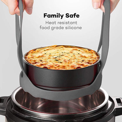 Egg poacher - Poached egg maker - Silicone egg cooker rack - Poached egg maker - Silicone Steamer Basket - multifunctional - BPA-free - grey - Image 2