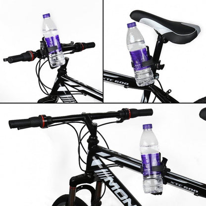 Bicycle Cup Holder - Bicycle Bottle Holder with Clamp - Universal Stroller Cup Holder - Buggy Cup Holder - Can Holder - Stroller Cup Holder - Wheelchair Cup Holder - 360° Rotation - For Bicycles, Mountain Bikes, Strollers, and Wheelchairs - Black - Image 2