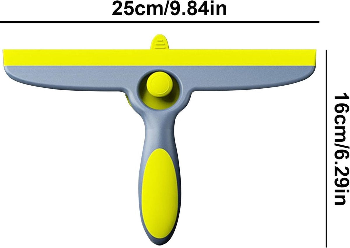 Squeegee - Window Squeegee - Window Wiper - Professional Cleaning - Window Cleaning - Window Wiper - Hand Squeegee - Shower Squeegee - Household Use - With Suction Cup - For Multifunctional Use Windows, Shower And Car - 25 CM Wiping Width - Green - Image 5