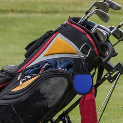 Golf Bag - Bag For Golf Balls - Golf Bag Storage Bag - Pocket-Sized Golf Ball Cleaner - Waist Bag For Golfers - With Hooks - For Golf Balls - For Water Bottle And Towel Holder - Blue - Image 3