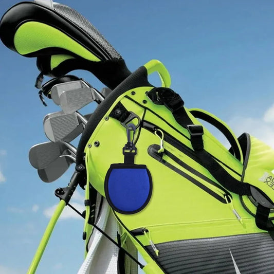 Golf Bag - Bag For Golf Balls - Golf Bag Storage Bag - Pocket-Sized Golf Ball Cleaner - Waist Bag For Golfers - With Hooks - For Golf Balls - For Water Bottle And Towel Holder - Blue - Image 4