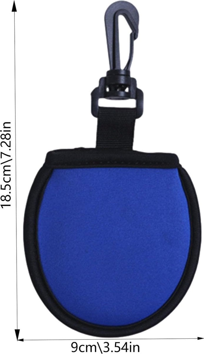 Golf Bag - Bag For Golf Balls - Golf Bag Storage Bag - Pocket-Sized Golf Ball Cleaner - Waist Bag For Golfers - With Hooks - For Golf Balls - For Water Bottle And Towel Holder - Blue - Image 5
