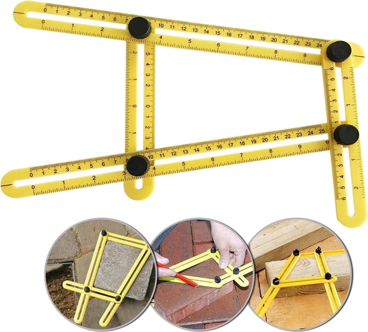 Angle Ruler - Quadrilateral Measuring Instrument - Multi-Angle Ruler - Folding Ruler - Multi Angle Angle Meter - Multi-Angle Ruler - Folding Ruler Measuring Ruler - Multi-Angle Measuring Ruler - Multi-Angle Measuring Ruler - Multifunctional - Universal An - Image 4