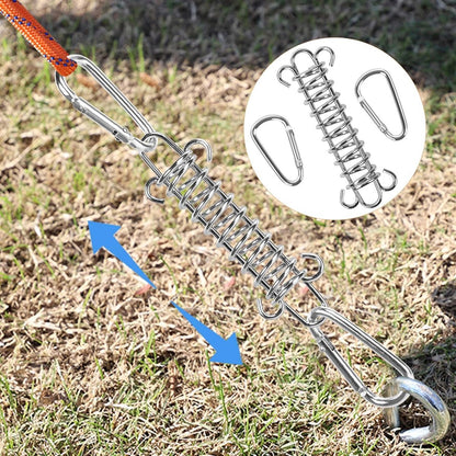 4x Tent Tension Spring - Camping Tent - Tension Spring - Sun Sail - Awning Tension Springs - High-Strength Spring Buckle - Mounting Accessories for Camping Tents - Double Hook Tension Spring - Spring for Tents, Awnings, Boats, Caravans - Sturdy & Durable - Image 5