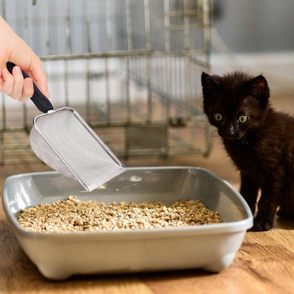 Cat litter scoop - Poop scoop - Ergonomic - Stainless steel - Image 3