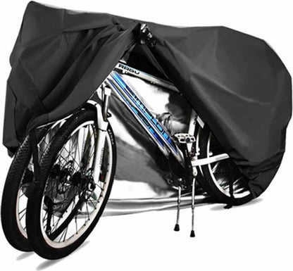 Universal Bike Cover for All Bikes - Waterproof Ultra Strong Oxford - Bike Cover for 1 / 2 Bikes - Bike Protective Cover - Bicycle Cover - Electric Bike, Mountain Bike, Etc - Black - For Bike Carrier and Storage