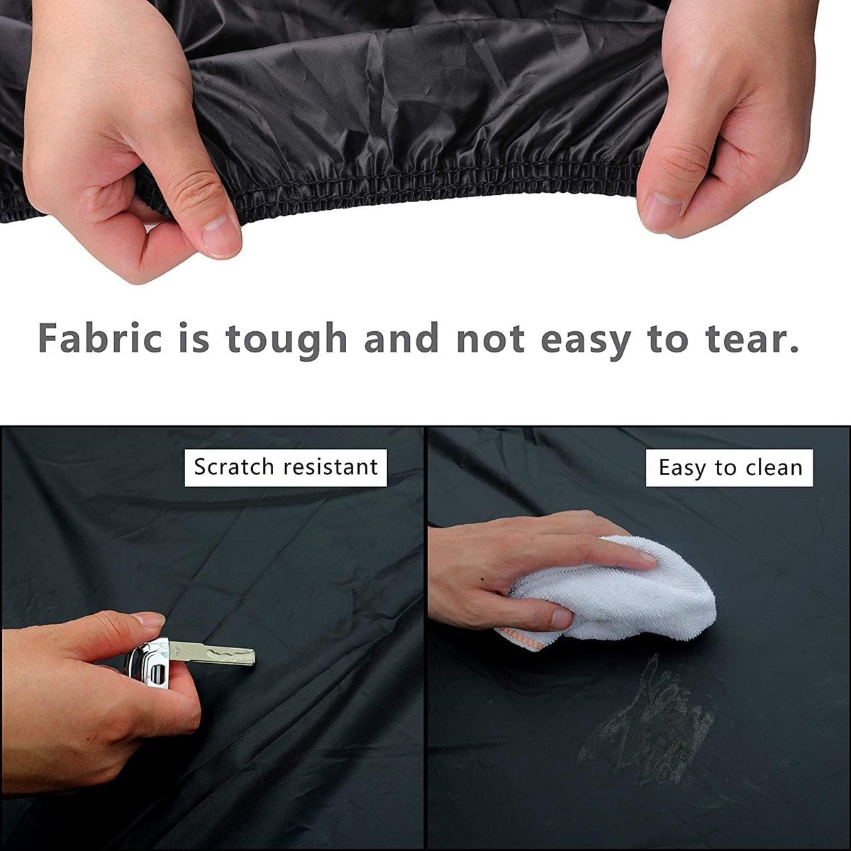 Universal Bike Cover for All Bikes - Waterproof Ultra Strong Oxford - Bike Cover for 1 / 2 Bikes - Bike Protective Cover - Bicycle Cover - Electric Bike, Mountain Bike, Etc - Black - For Bike Carrier and Storage - Image 3