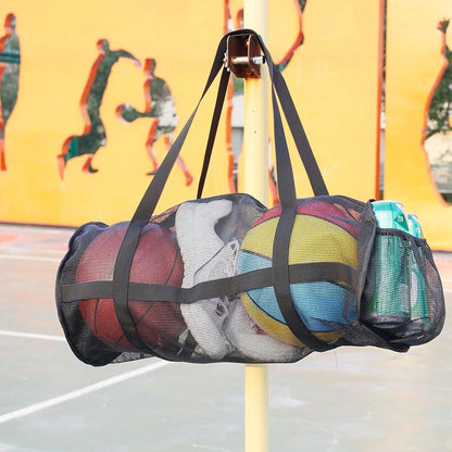 Pool Bag - Sports Bag - Gym Bag - Mesh Bag - Diving - Lightweight - Pool Bag - Foldable - Travel Bag - For Men and Women - Black - Image 4