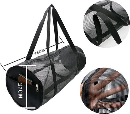 Pool Bag - Sports Bag - Gym Bag - Mesh Bag - Diving - Lightweight - Pool Bag - Foldable - Travel Bag - For Men and Women - Black - Image 5