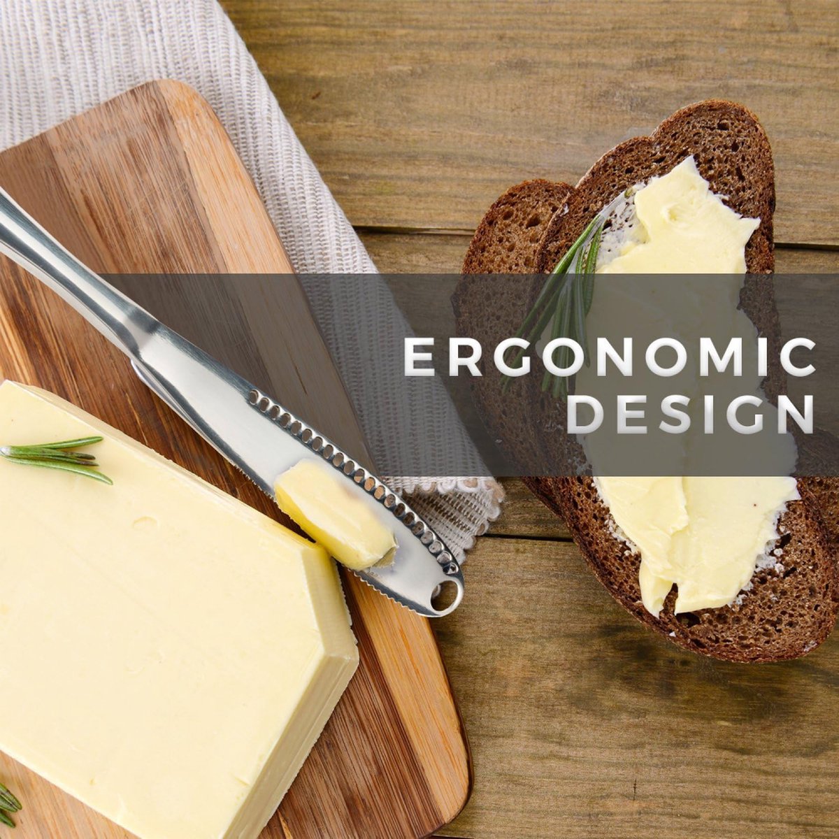 Butter Knives - 2 Pieces - Butter Knife - Spreading Knives - Small Spreading Knives - Tapas Knives - Dessert Knives - Stainless Steel - Butter - Knife - Kitchen Utensils - For Butter, Cheese, Jam, Cream - Silver - Image 4