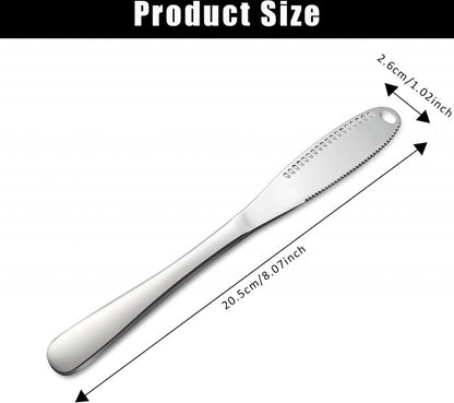 Butter Knives - 2 Pieces - Butter Knife - Spreading Knives - Small Spreading Knives - Tapas Knives - Dessert Knives - Stainless Steel - Butter - Knife - Kitchen Utensils - For Butter, Cheese, Jam, Cream - Silver - Image 5