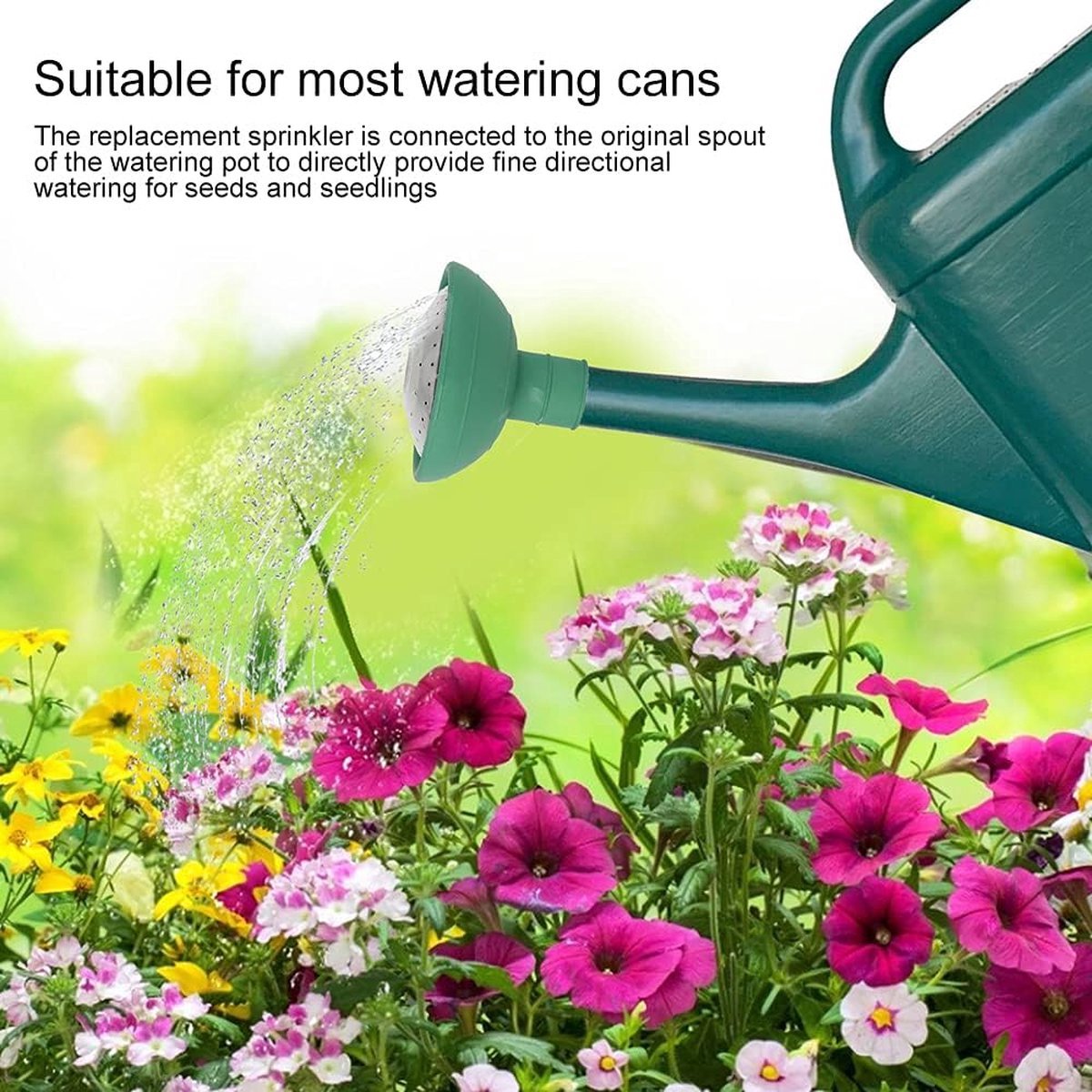 Spray Nozzle - 4 Pieces - Shower Head - Separate Shower Head - Shower Head for Watering Can - Separate Shower Head - Plant Watering Can - Outdoor Watering Cans - For Watering Can 22mm - For Watering Garden Plants Flowers - Indoor and Outdoor - Green - Image 4