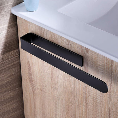 Towel Rack - Towel Holder - Towel Bar - Shower Rack - Kitchen Towel Rack - Bathroom Rack - Towel Holders - Modern Bathroom Organizer - Stainless Steel - No Drilling Required / Self-Adhesive - 37 cm - Black - Image 3