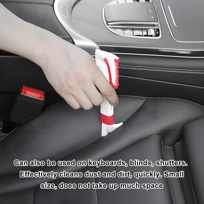 Blind cleaner - 2 pieces - Blind cleaner - Mini dust cloth - Blind cleaner - Ventilation brush - Dust cloth - Dust-free blinds - Easy to grip - Ideal cleaning tool - For car air vents - Microfiber dust cloth - Image 2