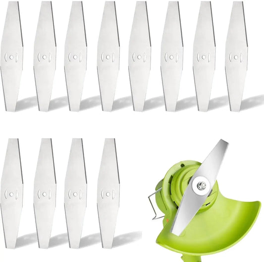 12 Pieces - Grass Trimmers Replacement Blade - 15cm General - Grass Trimmer - Brushcutter - Replacement Blades - Replacement Small Blades - Metal Grass Trimmer - Accessories - Blades - Small Blades - Suitable For All Common Lawn Mowers, Brushcutters and B
