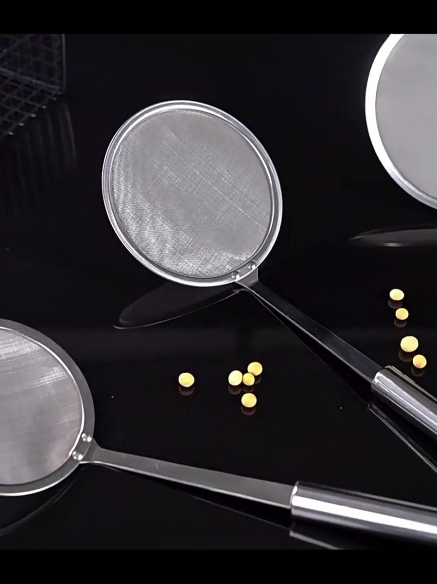 Skimmer - 2 Pieces - Deep-frying Spoon - Deep-frying Scoop - Food Sieve - Skimmer Spoon - Colander Spoon - Draining Potatoes/Vegetables/Pasta - Cooking Supplies - Kitchen Tools - Skimmer Spoon - Sieve - Colander - Hanging - With Handle - ø14 cm - Stainles - Image 2
