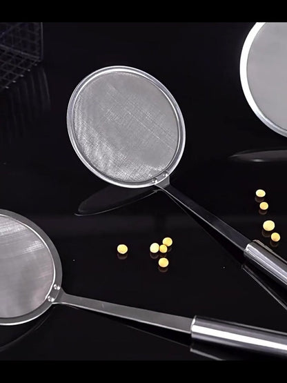 Skimmer - 2 Pieces - Deep-frying Spoon - Deep-frying Scoop - Food Sieve - Skimmer Spoon - Colander Spoon - Draining Potatoes/Vegetables/Pasta - Cooking Supplies - Kitchen Tools - Skimmer Spoon - Sieve - Colander - Hanging - With Handle - ø14 cm - Stainles - Image 2