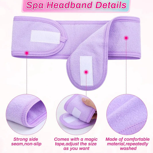 Headband - 10 Pieces - Sports Headband - Women's Headbands - Wide Headbands - Non-Slip - For Makeup, Facial Cleansing, Face Mask, Sports - Women and Men - Mix 10 Colors - Image 3