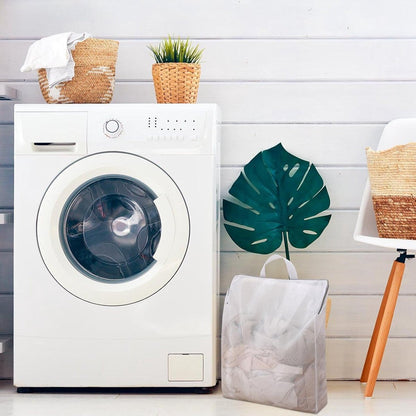 Laundry Bags 2 Pieces - Laundry Bags - Laundry Nets - Laundry Bags with Zippers - Protect Your Laundry and Washing Machine - 50x40x10 Cm - Large Laundry Net - Mesh Laundry Bags with Zippers - Reusable Laundry Bag with Handle - For Home, Dormitory, Hotel,  - Image 2