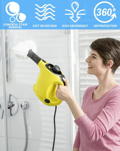 Accessory Set Suitable For Kärcher Easyfix Sc1, Sc2, Sc3, Sc4 & Sc5 - Steam Cleaner Accessories - Replacement Microfiber Cloths - Mop Pad - 8-Piece - Replacement Parts - Powerful Stain Removal - Hard-to-Reach Places - Image 3