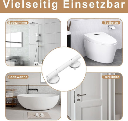 Bathroom Grab Bar 35 cm - Bath Grab Bar - Shower Grab Bar - Fluorescent - Bathroom and Shower Grab Bar with Suction Cup - Moisture-Resistant - Safety Grab Bar - Handle for the Elderly and Children - Handle / Wall Grab Bar for Bathroom / Shower / Toilet -  - Image 4