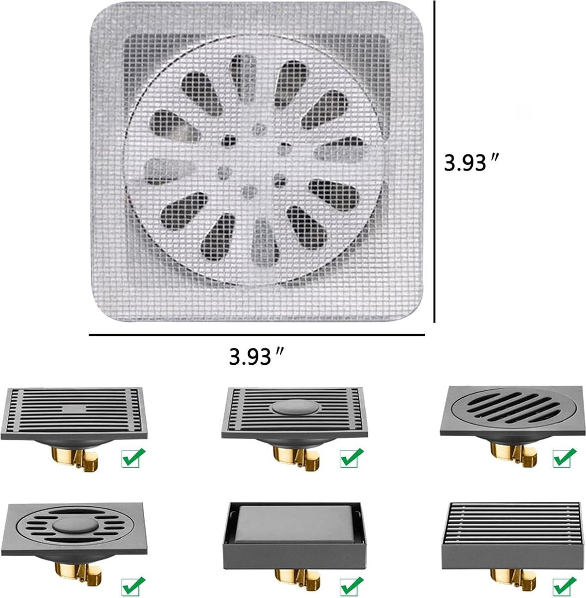 Insect Screen Repair Set - 50 Sheets - Self-Adhesive - Insect Screen Repair Tape Pieces - 10cm x 10cm - Window Screen - Repair Fly Screen - Insect Screen Tools - For Repairing Windows and Doors - Fiberglass - Sink Accessories - Kitchen - Bathroom - Image 2