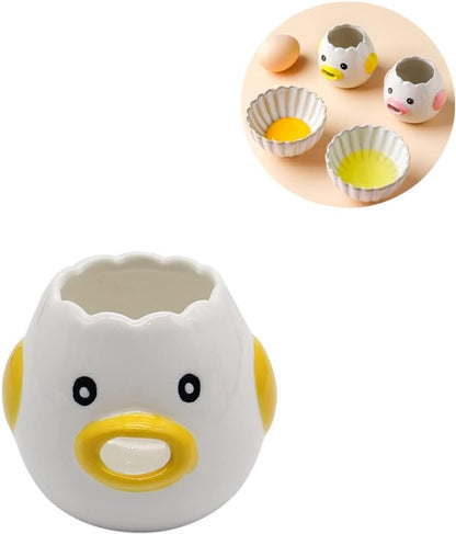 Egg separator - Creative egg separator - Professional Egg Separator - Efficient Egg Separator - Egg Yolk Separator - Separating Eggs - Egg Splitter - Egg - Egg Yolk Separator - for Baking Cakes - funny for kitchen, bakery, camping (yellow) - 1 piece - Image 5