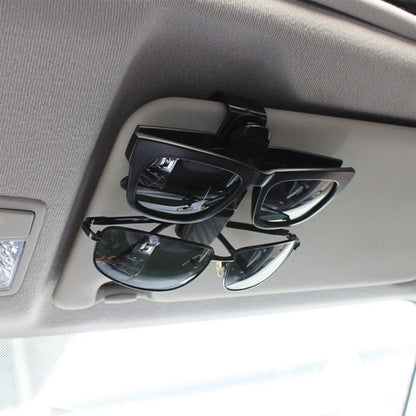 Glasses Clip Holder for Car Glasses - Universal Car Glasses Clip - Car Sunglasses Holder - 180 Degree Rotatable - Sunglass Visor - Also Suitable for Business Cards - For All Vehicle Models and Sun Visors - 2 Pieces - Image 3