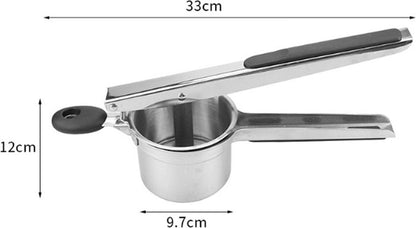 Stainless Steel Potato Press - Potato Squeezer - Potato Masher - Includes 3 Different Texture Discs - Can Be Hanged - Making Potato Puree - Puree - Dishwasher Safe - Gift - Image 5