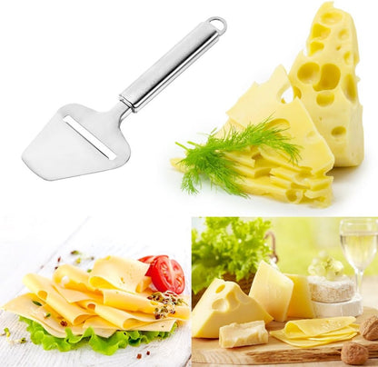 Cheese Slicer - Professional Cheese Slicer - Multifunctional Cheese Slicer - Hard Cheese Slicer - Soft Cheese Slicer - High-quality Vegetable Cheese Slicer and Paring Knife - Kitchen Utensils - Kitchen Accessories - Wall Mountable - Stainless Steel - Silv - Image 3