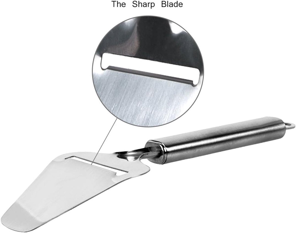 Cheese Slicer - Professional Cheese Slicer - Multifunctional Cheese Slicer - Hard Cheese Slicer - Soft Cheese Slicer - High-quality Vegetable Cheese Slicer and Paring Knife - Kitchen Utensils - Kitchen Accessories - Wall Mountable - Stainless Steel - Silv - Image 5
