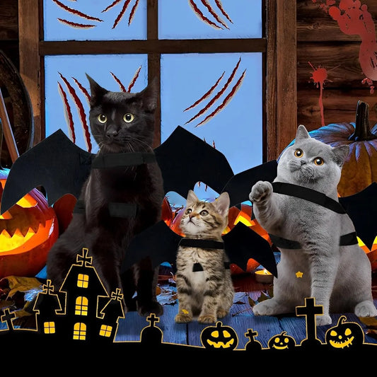 Dog - Cat - Creative Animal Clothing - Dog Costume - Halloween - Christmas - Bat Wings - Cat Clothing - Christmas Clothing - Bat Wings Costume - Black - for Home / Party / Festival / Christmas / Halloween / Christmas - Image 3