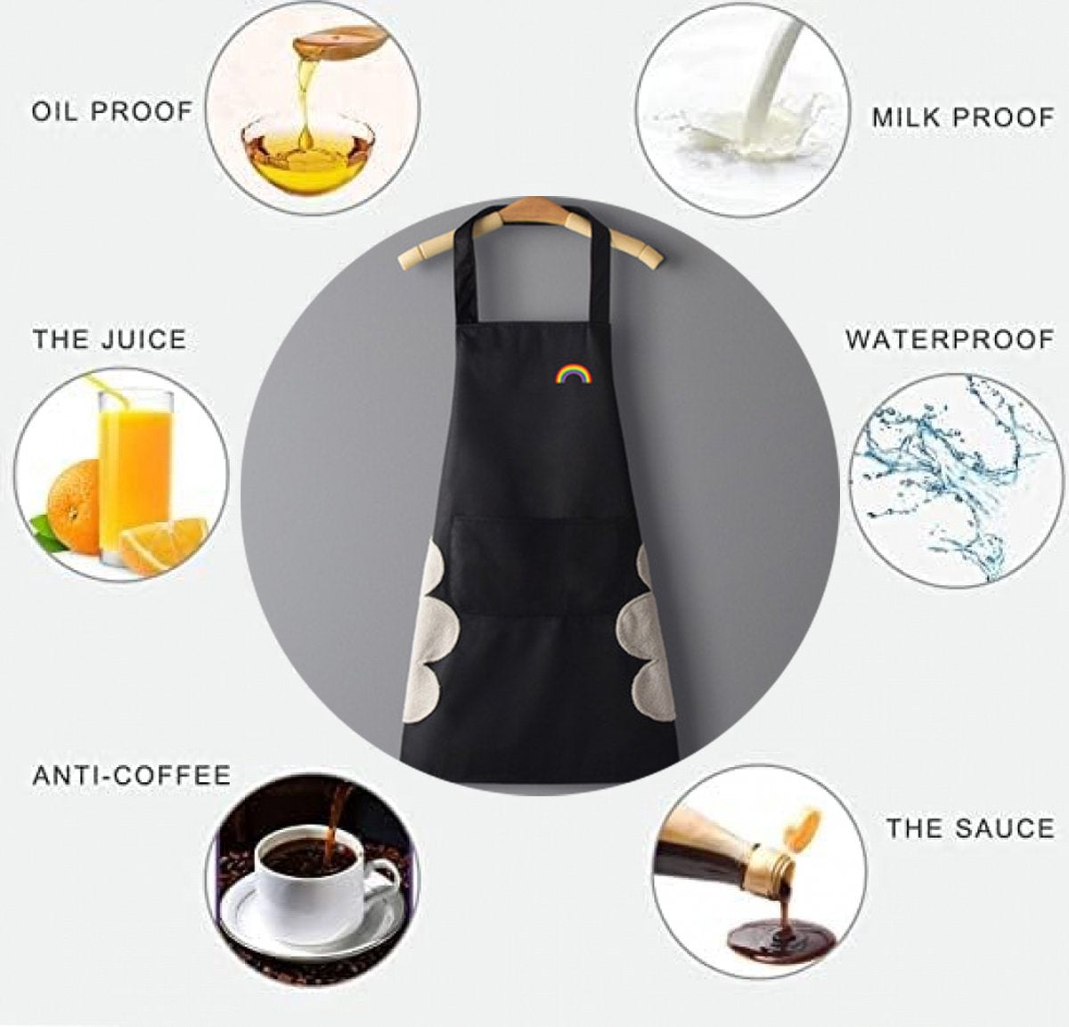 Kitchen Apron - 2 Pieces - Professional Cooking Apron - For Ladies and Gentlemen - Hospitality Apron - Easily Adjustable - Pottery Apron - Painting Apron - Crafts - For Men's Workshops - Denim Aprons - Bartenders - Carpenter's Apron - Barbecue Aprons - Image 2