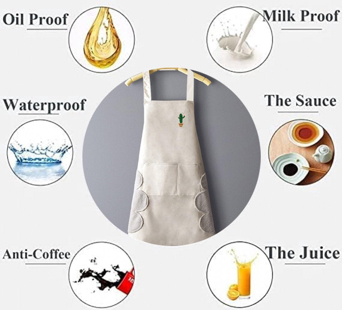 Kitchen Apron - 2 Pieces - Professional Cooking Apron - For Ladies and Gentlemen - Hospitality Apron - Easily Adjustable - Pottery Apron - Painting Apron - Crafts - For Men's Workshops - Denim Aprons - Bartenders - Carpenter's Apron - Barbecue Aprons - Image 3