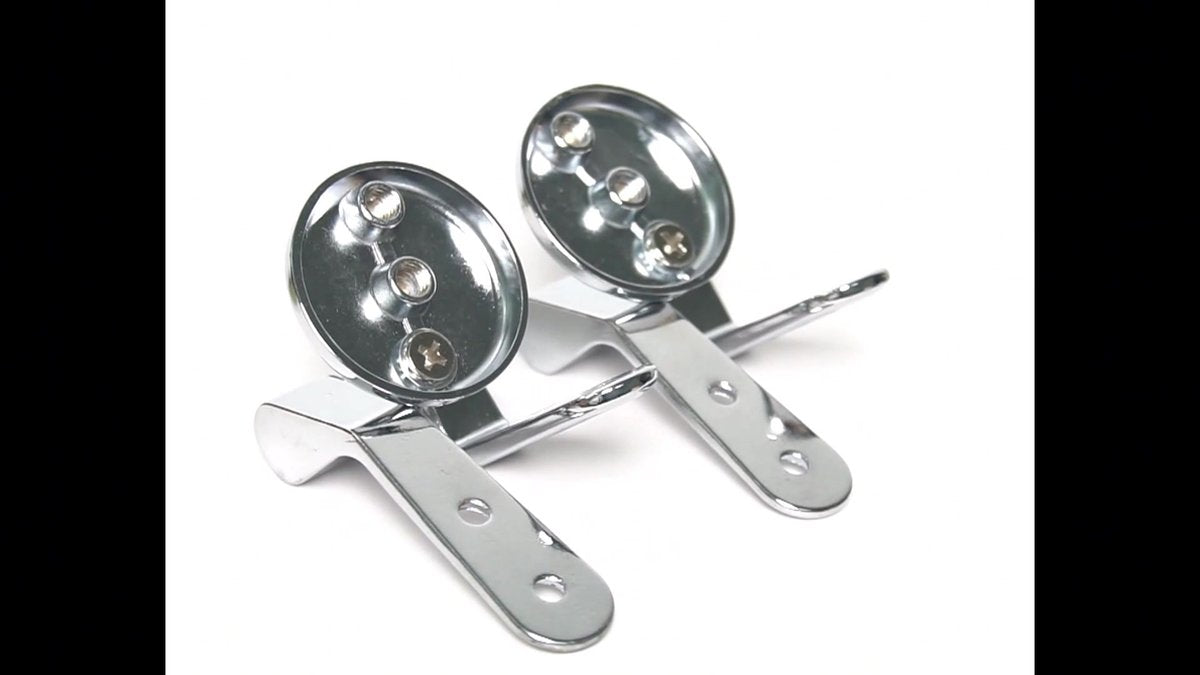 Toilet Seat Hinges Fittings - Mounting Set for Wooden, Resin, and MDF Toilet Seats - Image 2