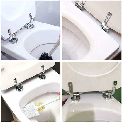Toilet Seat Hinges Fittings - Mounting Set for Wooden, Resin, and MDF Toilet Seats - Image 4