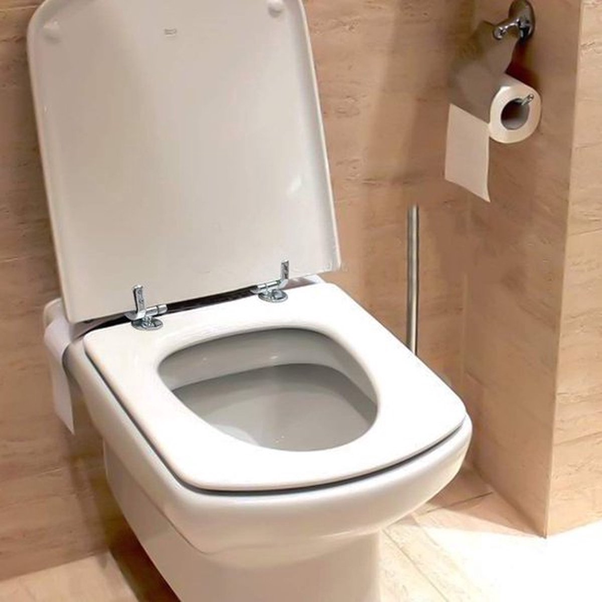 Toilet Seat Hinges Fittings - Mounting Set for Wooden, Resin, and MDF Toilet Seats - Image 5
