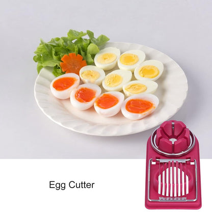 Egg Slicer - 2 in 1 Multifunctional Egg Slicer - Combination Egg Slicer - Stainless Steel - Durable - Egg Slicer - Eggs - Egg Divider - Eggslicer - Egg Tools - Dishwasher Safe - Handy & Practical - Image 4