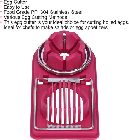 Egg Slicer - 2 in 1 Multifunctional Egg Slicer - Combination Egg Slicer - Stainless Steel - Durable - Egg Slicer - Eggs - Egg Divider - Eggslicer - Egg Tools - Dishwasher Safe - Handy & Practical - Image 5