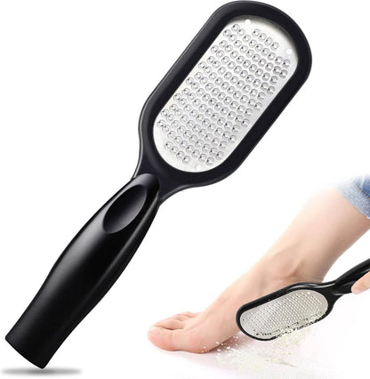 Professional Foot File - 2 Pieces - Callus File - Callus Rasp - Callus Shaver - Professional Callus Removers - Pedicure - Callus Rasp - Ergonomic Design - Stainless Steel - For Wet and Dry Use - Foot Care Callus - Callus Remover - Black and White - Image 2